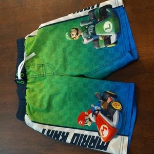 Boys super Mario kart swim trunks 6/7